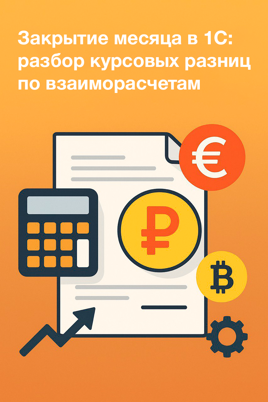 Закрытие месяца в 1С: разбор курсовых разниц по взаиморасчетам